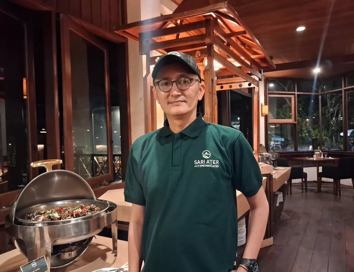 Director of Sales Sari Ater Hot Springs Ciater, D.S. Setiadhi atau Adhi, saat ditemui di Sari Ater, Sabtu, 19 September 2026