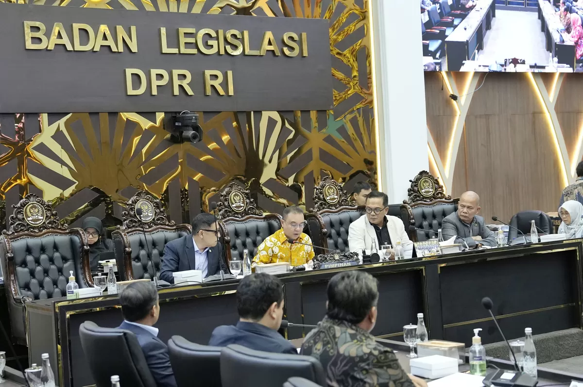 Rapat kerja Badan Legislasi (Baleg) DPR RI dipimpin Wakil Ketua DPR RI Sufmi Dasco Ahmad di Kompleks Parlemen, Senayan, Jakarta, Senin 21 September 2026 (Dok. Istimewa)