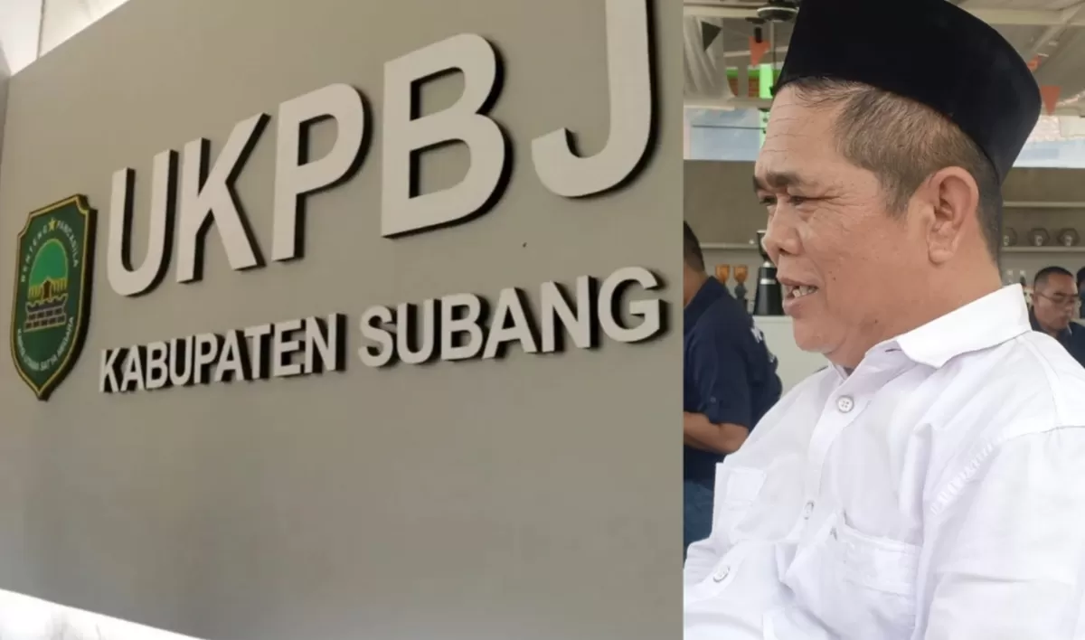 Kantor UKPBJ Subang (kiri) dan Yanto, wartawan Subang (kanan) dalam persoalan dugaan perusahaan blacklist