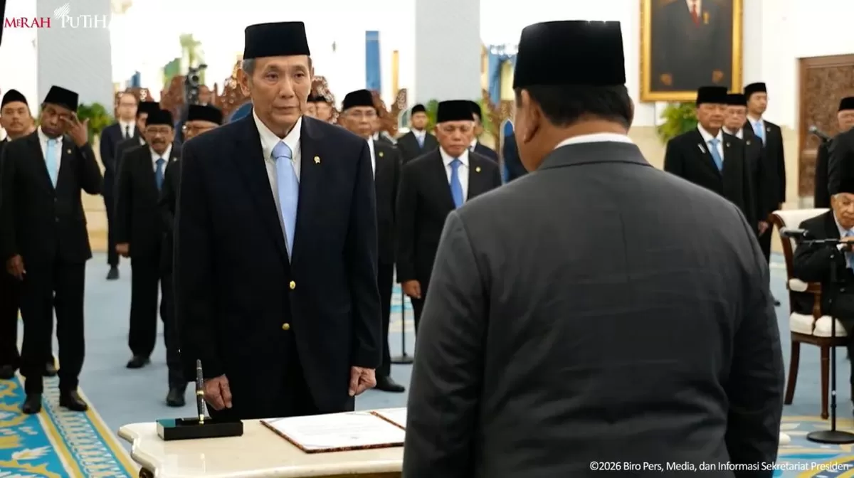 Profil pengusaha Jusuf Hamka alias Babah Alun saat dilatik  sebagai anggota Wantimpres di Istana Kepresidenan RI, Jakarta, Jumat 2 Oktober 2026 (Sekretariat Presiden)