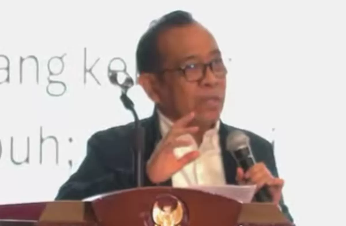 Ketua Dewan Pertimbangan Presiden Pratikno memberikan penjelasan mengenai jumlah anggota Wantimpres yang mencapai 26 orang (Ig/@pratikno)