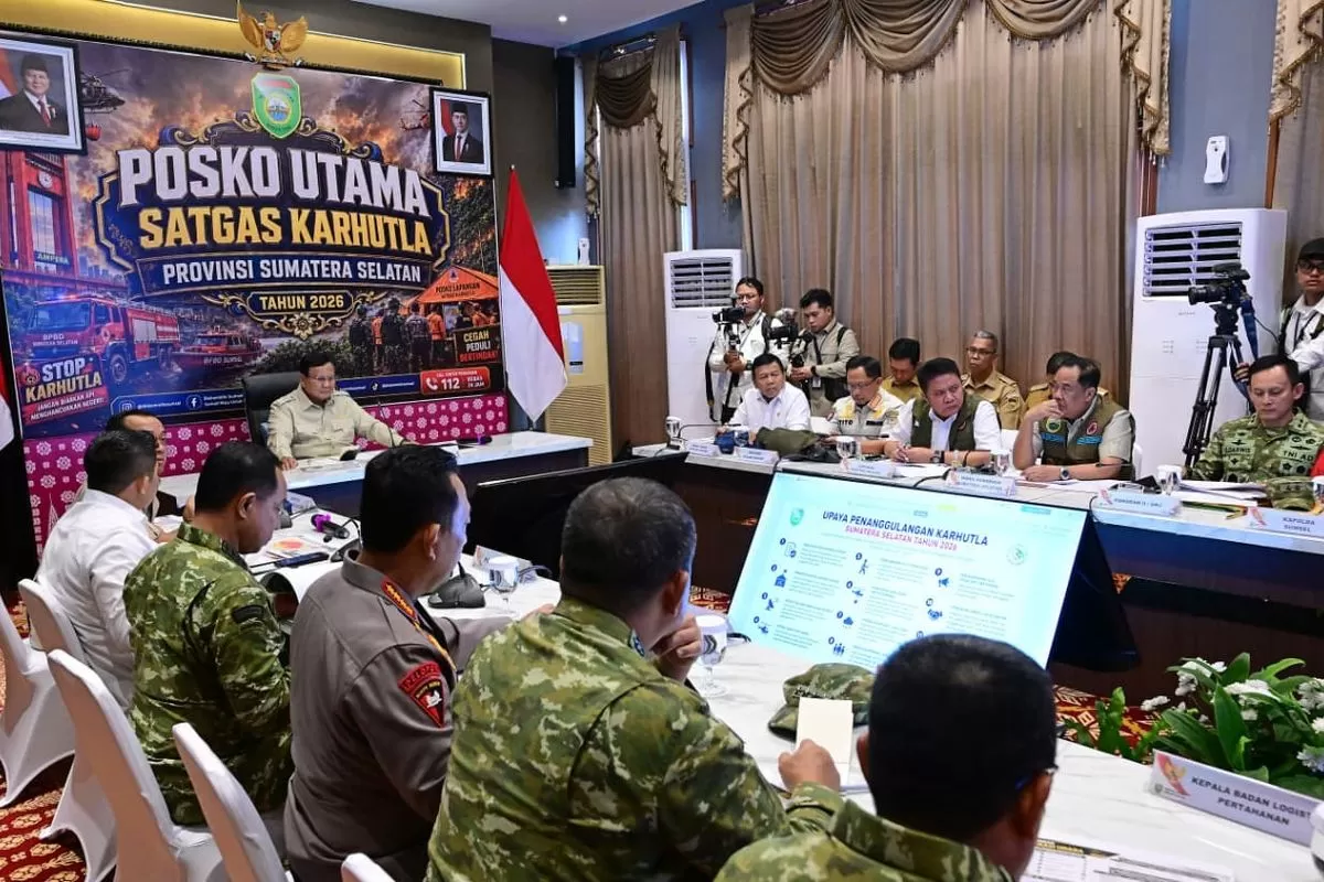 Presiden Republik Indonesia, Prabowo Subianto mengecek langsung Karhutla.