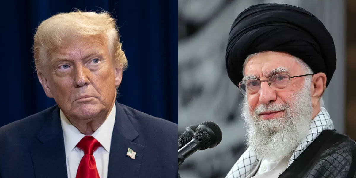AS masih membuka opsi termasuk dialog dengan Iran di tengah memanasnya Timur Tengah dan ancaman invasi militer. (Kolase foto X.com/@WhiteHouse/@khamenei_ir)
