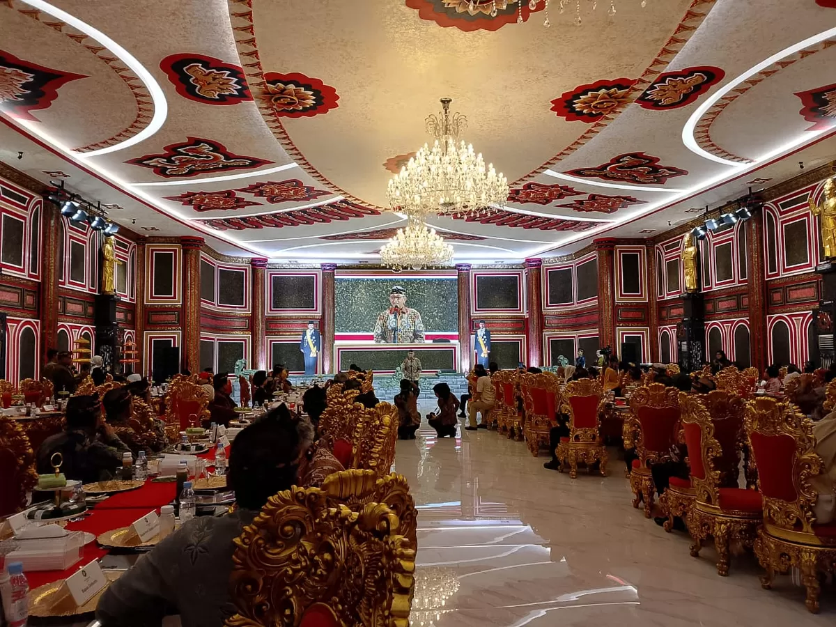 Sambutan KGPH Tedjowulan di Kraton Majapahit Jakarta. (Senayan Post)