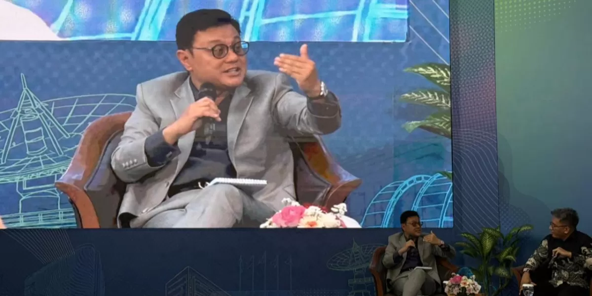 Wadirut MIND ID Dany Amrul Ichdan jelaskan soal konsep Indonesia naik kelas, tekankan untuk mengurangi kemiskinan hingga di bawah 5 persen. (Dok. Promedia)