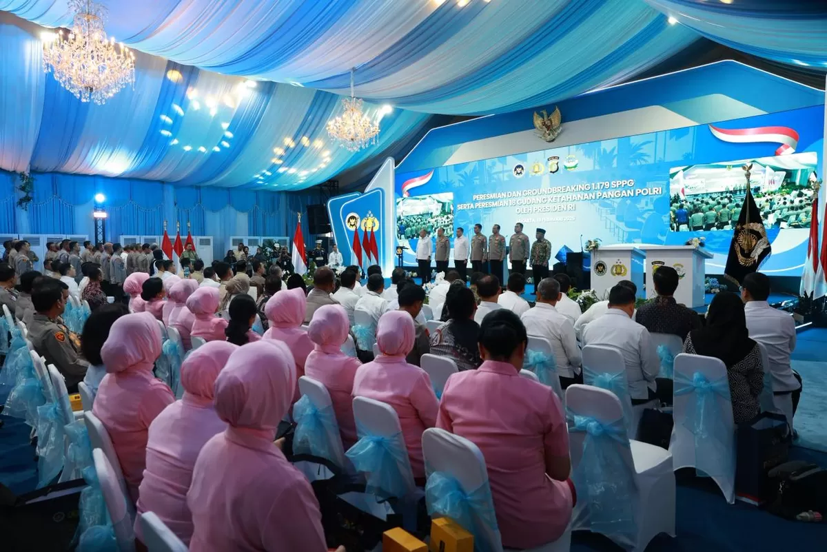 Peresmian 1.179 SPPB Polri di Jakarta. (Dok. Sekretariat Presiden)