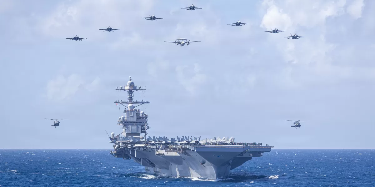 AS berencana kirim kapal induk kedua, USS Gerald R Ford ke Timur Tengah di tengah negosiasi program nuklir dengan Iran. (X.com/@USNavy)