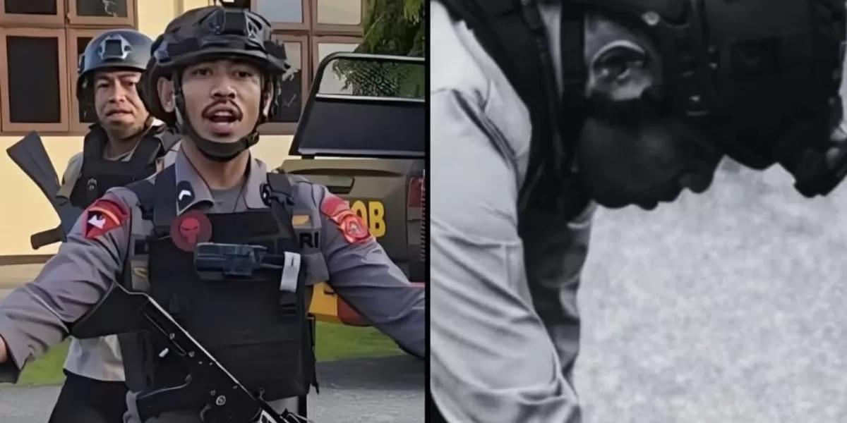 Jalani sidang etik hingga 14 jam, Bripda MS resmi diberhentikan dari Brimob usai terlibat penganiayaan terhadap siswa di Maluku. (Instagram.com/@infipop.id)