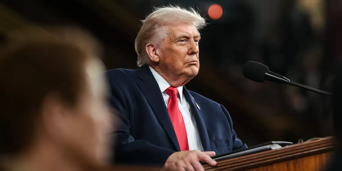Presiden AS Donald Trump berikan pujian kepada Hamas dalam pidato kenegaraan State of the Union belum lama ini. (X.com/@WhiteHouse)