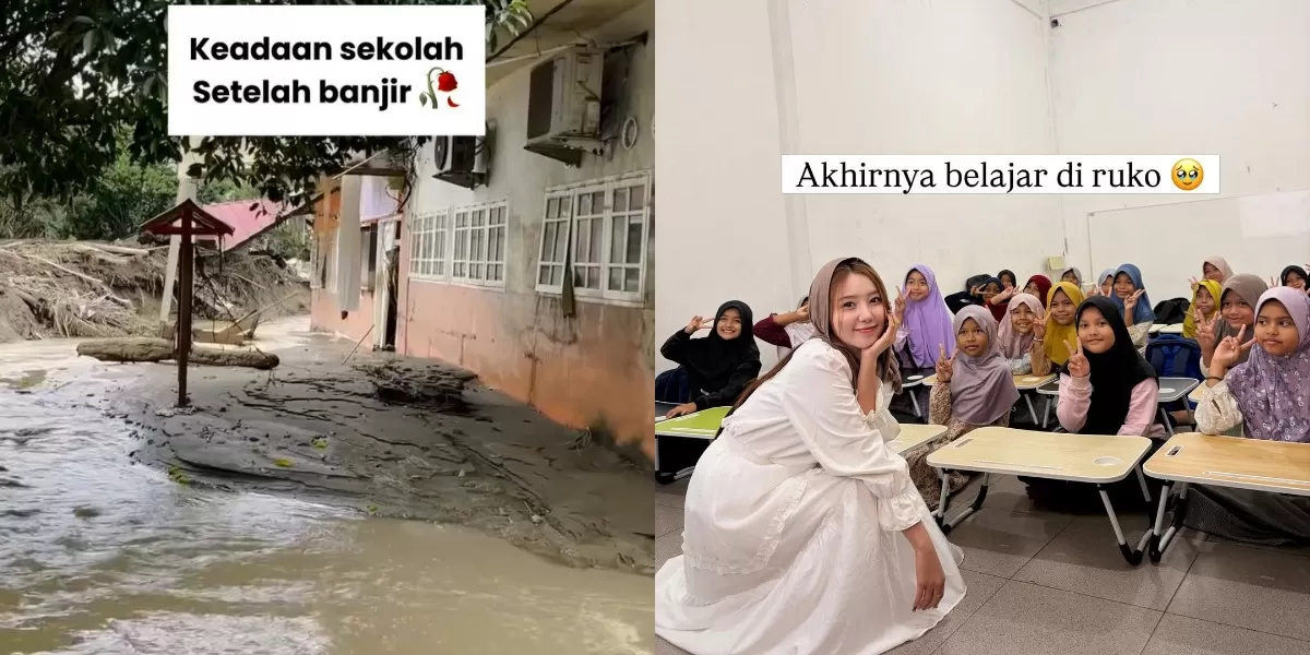Penuturan influencer Vilmei terkait sekolah darurat hingga hunian sementara di Aceh usai terdampak bencana banjir bandang (Instagram.com/@vilmei)