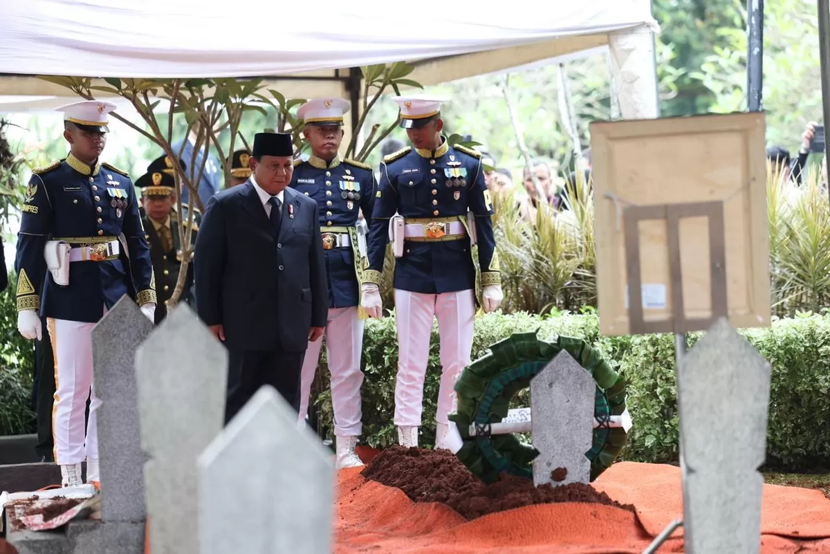 Presiden Prabowo Pimpin Prosesi Pemakaman Try Sutrisno (Ist)