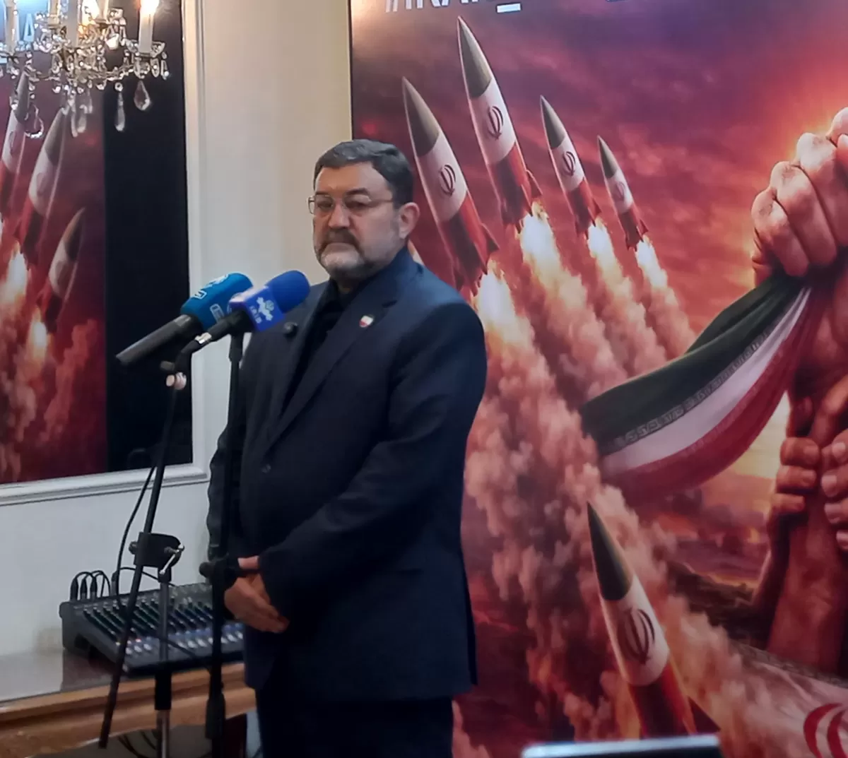 Dubes Iran di Indonesia Mohammad Boroujerdi, tegaskan Iran tak lagi percaya pada perundingan yang dilakukan Amerika Serikat (Hanggi/Senayan Post)