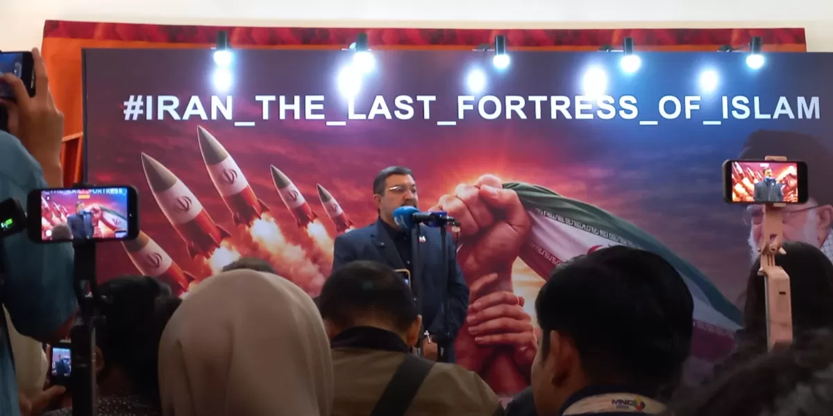 Dubes Iran untuk Indonesia, Mohammad Boroujerdi sorot ironi rezim Zionis Israel yang menuduh Teheran sebagai agresor. (Dokumentasi SenayanPost.com)