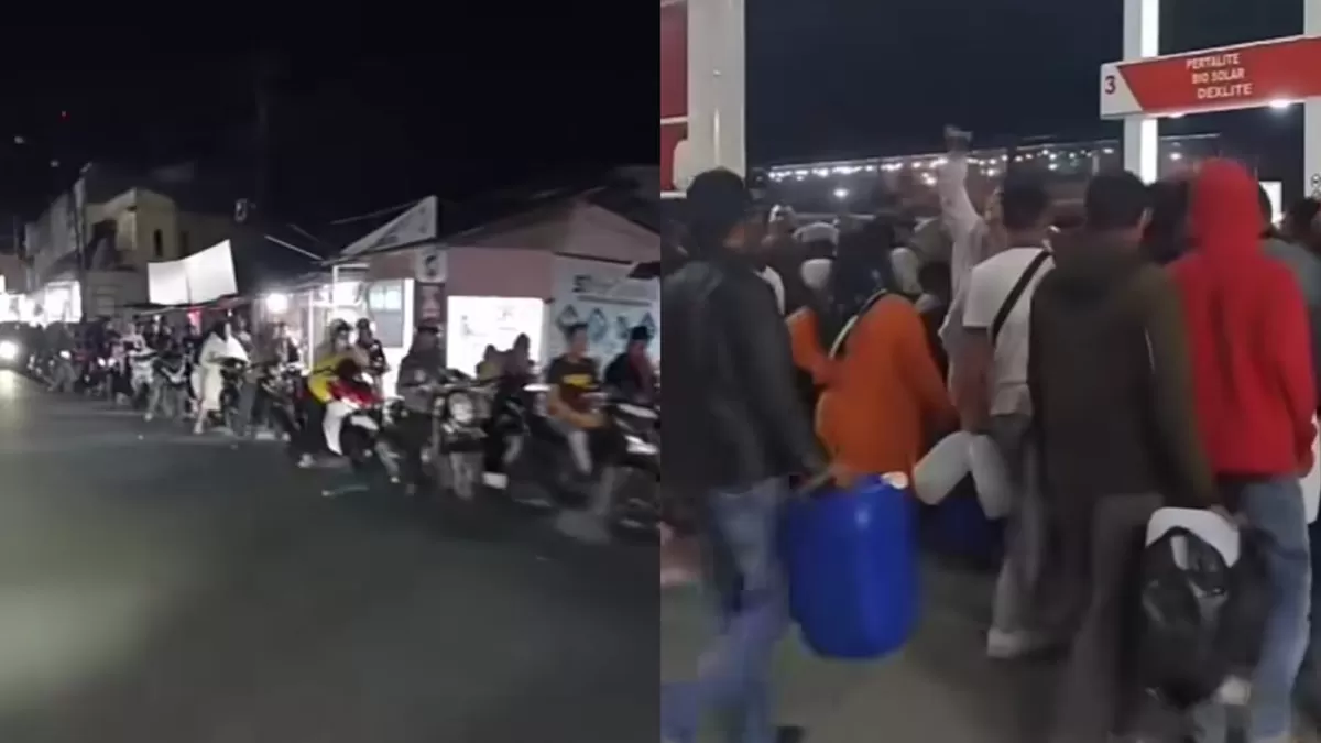 Warga Aceh Tengah mendatangi SPBU untuk membeli BBM (Instagram/joe_pranata_)