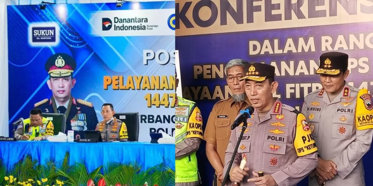 Kapolri tinjau Gerbang Tol Kalikangkung, Semarang. (Kompas.com)