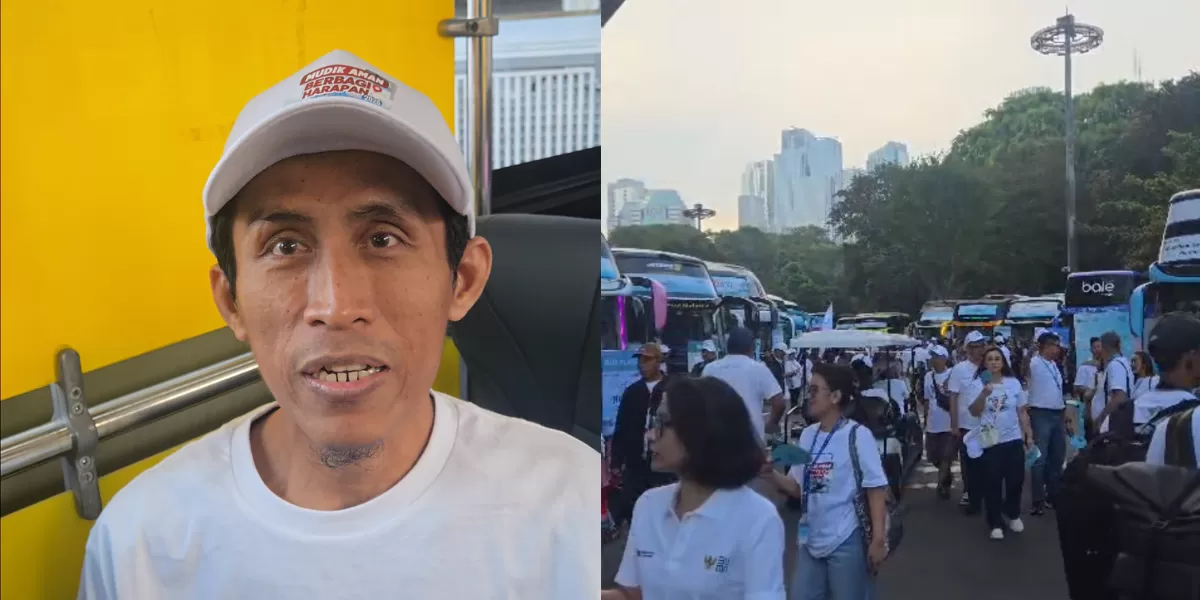 Salah seorang peserta mudik gratis 2026. (Press Release Bakom RI)