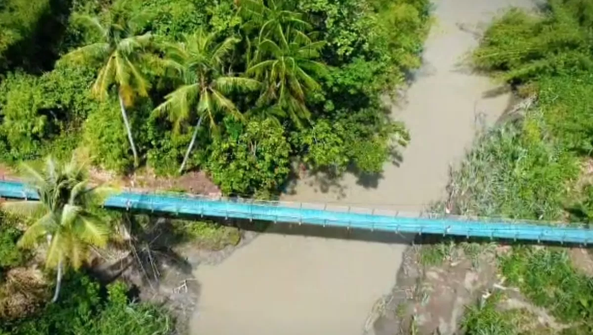 Jembatan Gantung Perintis Garuda. (Press Release Bakom RI)