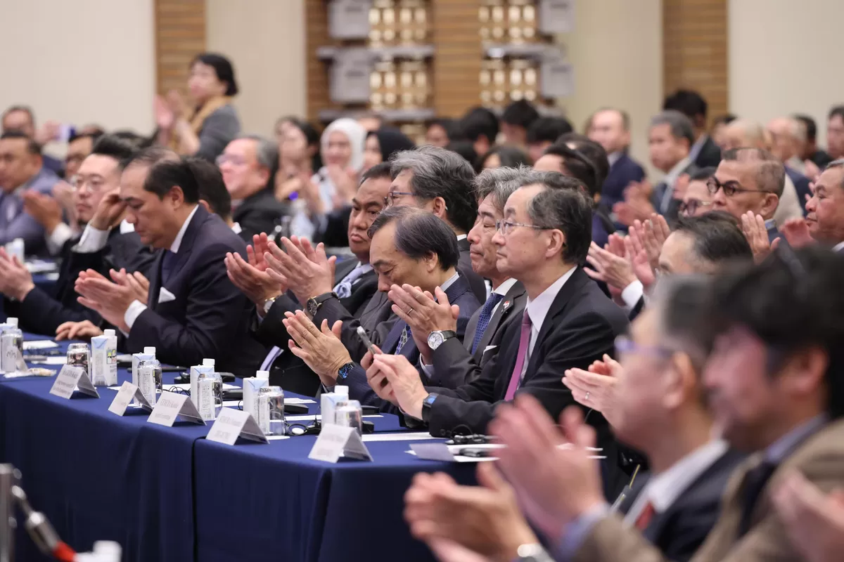 Hadirin Indonesia&ndash;Japan Business Forum yang digelar di Tokyo. (Press release Bakom RI)