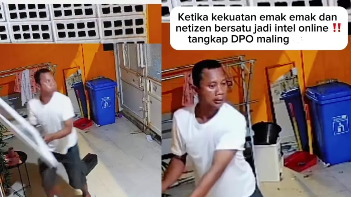 Seorang maling beraksi di daerah Cempaka Putih, Jakarta Pusat, netizen berlomba jadi intel online telusuri sang maling. (Instagram.com/@novellaputri)