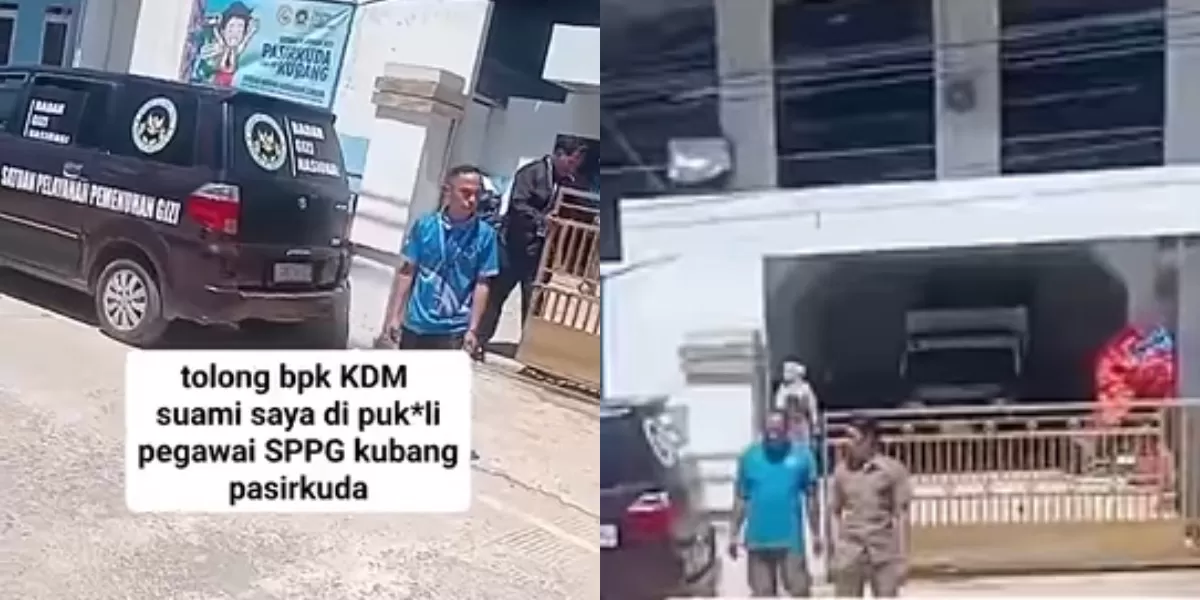 Dugaan kasus penganiayaan oknum SPPG terhadap seorang konten kreator di Pasirkuda, Cianjur (Instagram.com/@kabarcianjurselatan)