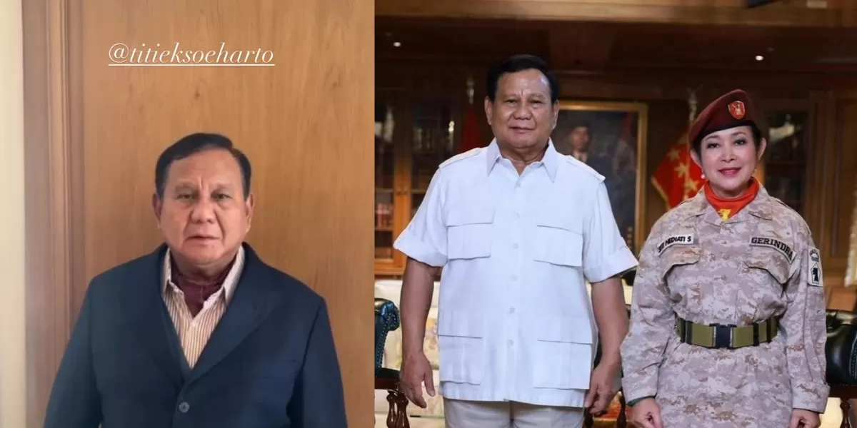 Prabowo ucapkan selamat ulang tahun kepada Titiek Soeharto. (instagram.com/prabowo)