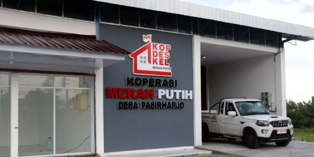 Koperasi Merah Putih Desa Pasirharjo. (ANTARA FOTO/IRFAN ANSHORI)