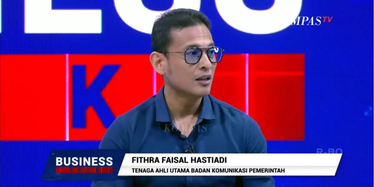 Tenaga ahli Bakom RI, Fithra Faisal Hastiadi. (Tangkapan layar Kompas TV)