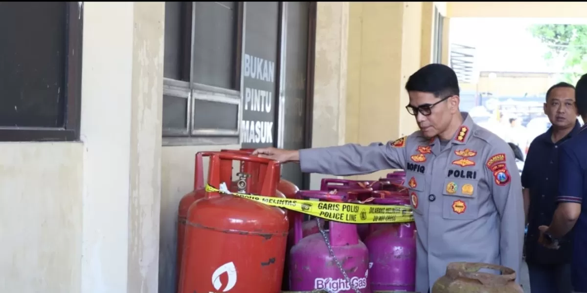 Polresta Banyuwangi membongkar dua pengoplos LPG 3 Kg yang merugikan negara ratusan juta. (Dok. Polresta Banyuwangi)