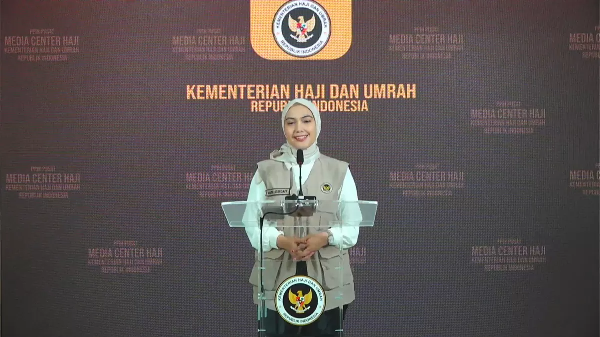 Juru Bicara Kementerian Haji dan Umrah, Maria Assegaf. (Press Release Badan Komunikasi Pemerintah (Bakom) RI)