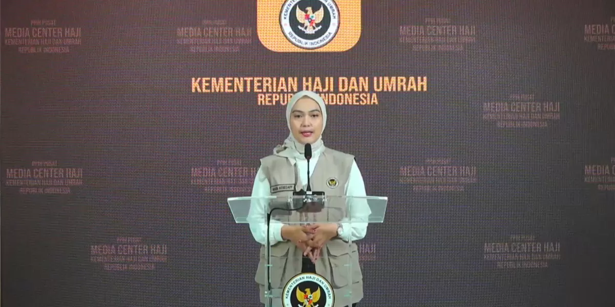 Juru Bicara Kementerian Haji dan Umrah, Maria Assegaf. (Press Release Badan Komunikasi Pemerintah (Bakom) RI)