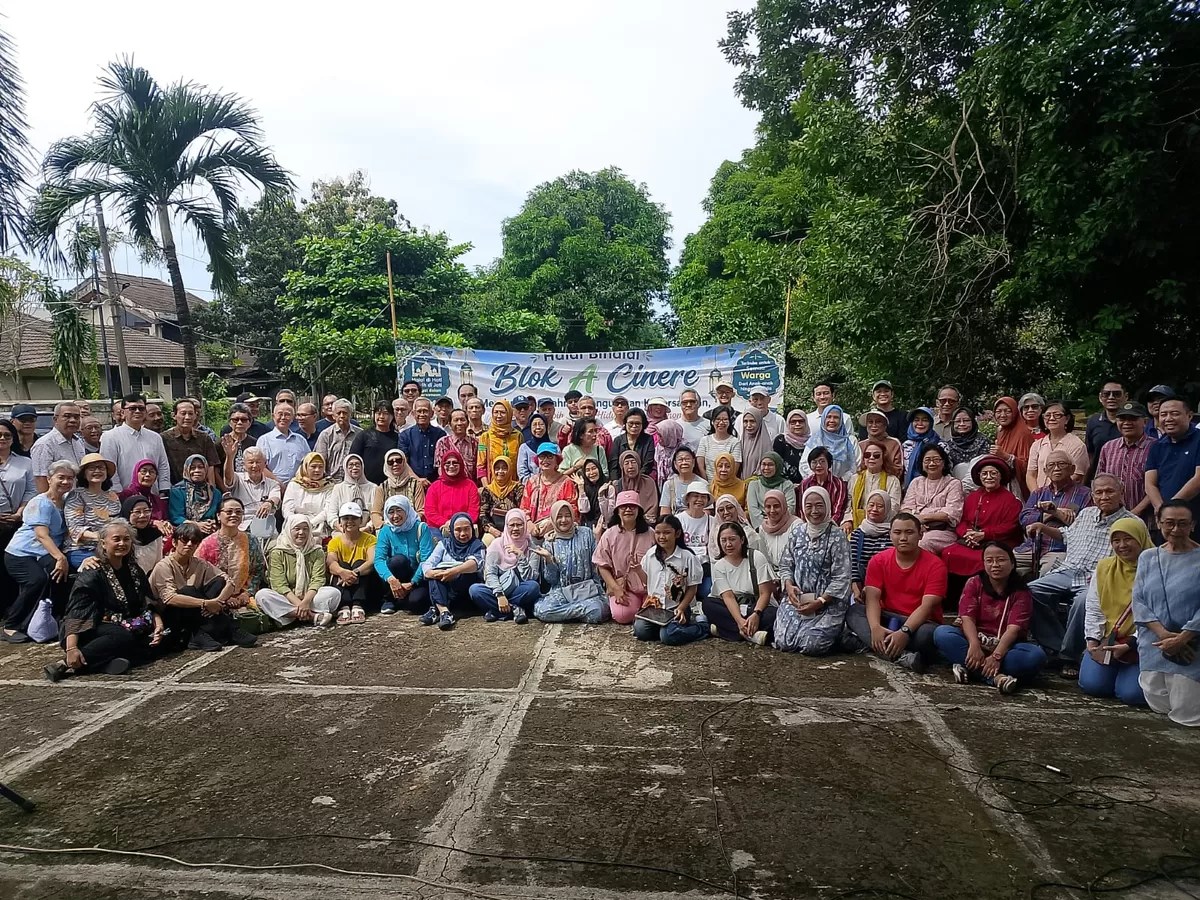 Warga Blok A Cinere Estate tegas tolak proyek jembatan pengembang. (Senayan Post)