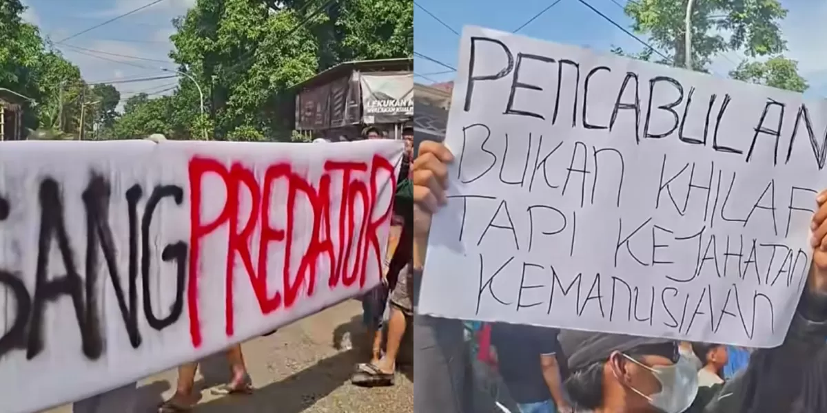 Viral di medsos kasus dugaan pencabulan yang dilakukan oknum kiai di Ponpes Ndholo Kusumo Pati, Jawa Tengah. (Instagram.com/@ekosuswanto_mbahto)
