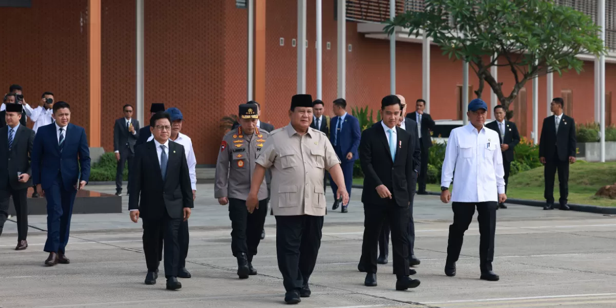 Presiden Republik Indonesia, Prabowo Subianto menuju Filipina. (Press Release Badan Komunikasi Pemerintah (Bakom) RI)