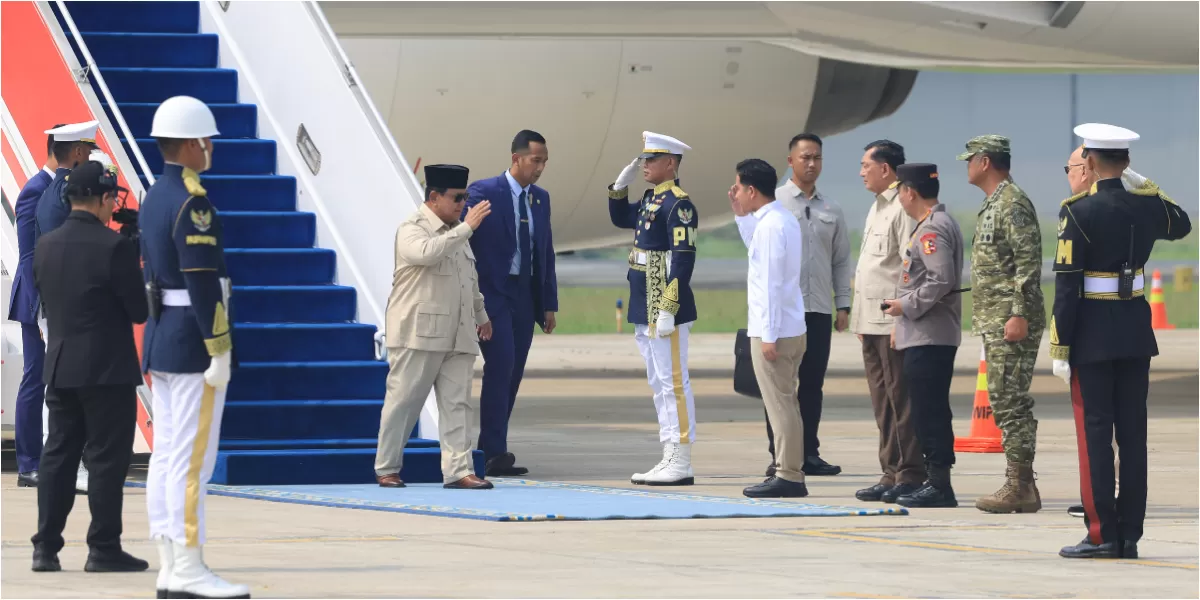 Presiden Prabowo Subianto tiba di Tanah Air usai kunjungan ke Prancis, membawa capaian kerja sama senilai Rp61,25 triliun. (Bakom RI)