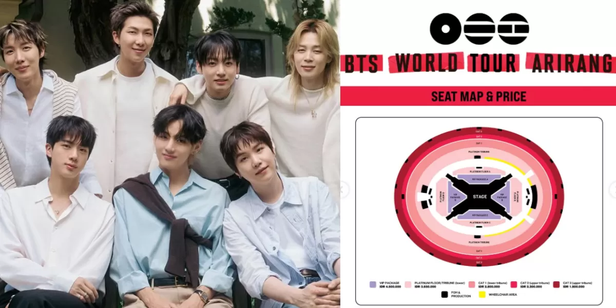 Link tiket konser bts jakarta day 2 general sale dan seat map SUGBK