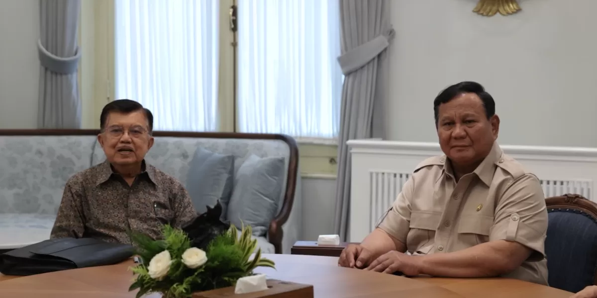 Prabowo dan Jusuf Kalla bahas upaya percepatan swasembada energi. (Press Release Badan Komunikasi Pemerintah (Bakom) RI)