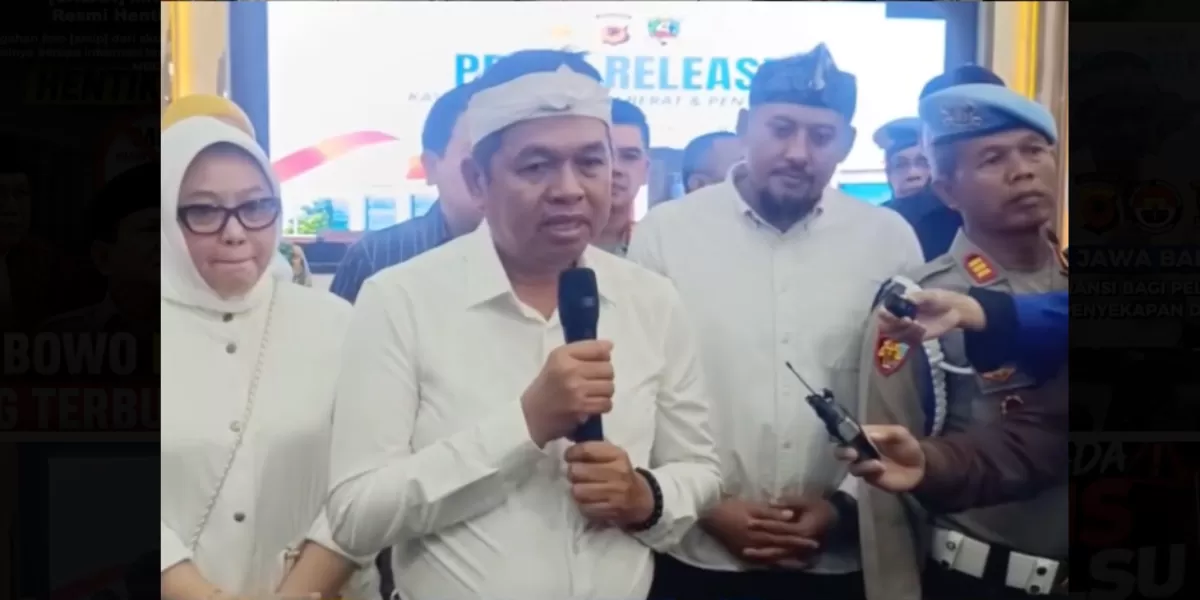 Gubernur Jabar Dedi Mulyadi tanggapi permintaan maaf tersangka Taufik Hidayat pelaku penganiayaan dan penyekapan. (Instagram.com/@humaspoldajabar)