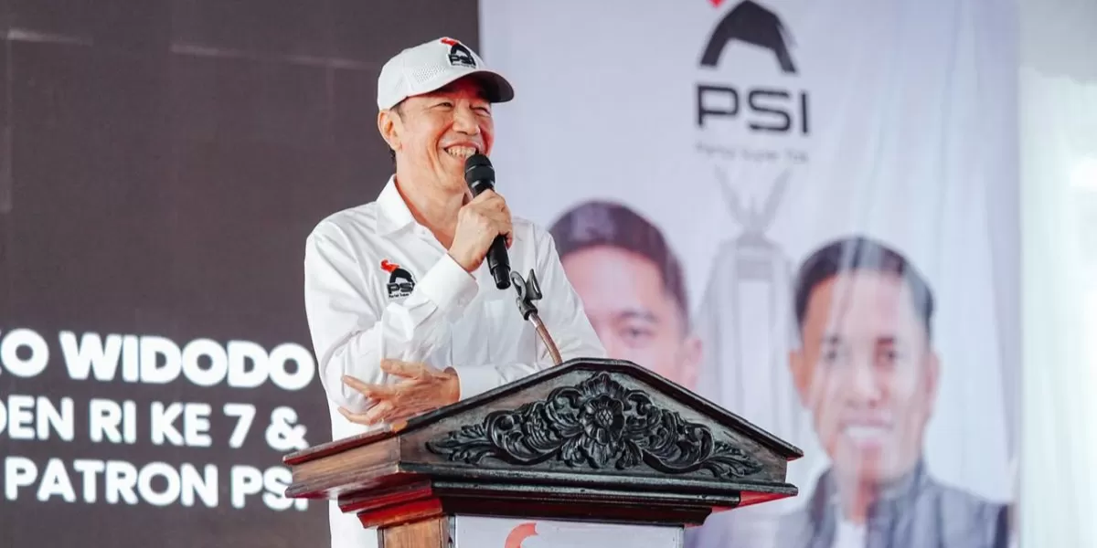 Mantan Presiden Joko Widodo (Jokowi) mengatakan optimis PSI akan tembus ke Senayan dalam safari politik ke Lampung belum lama ini. (PSI)