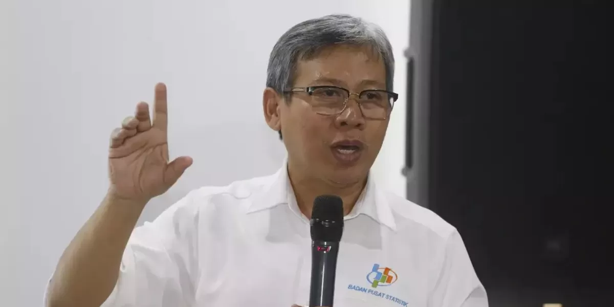 Deputi bidang Statistik Distribusi dan Jasa BPS, Ateng Hartono.