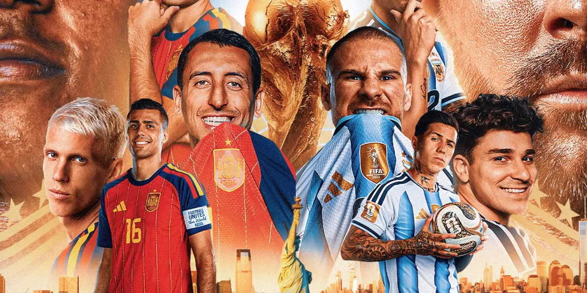 Berikut prediksi final Piala Dunia 2026 antara Spanyol vs Argentina, tim La Roja tampaknya diunggulkan dibanding La Albiceleste. (Instagram.com/@fifaworldcup)