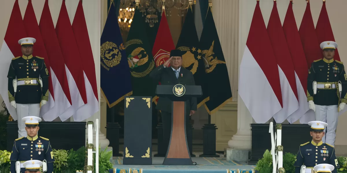 Presiden Prabowo Subianto berikan pesan kepada perwira TNI dan Polri bahwa pangkat adalah amanah rakyat. (Bakom RI)