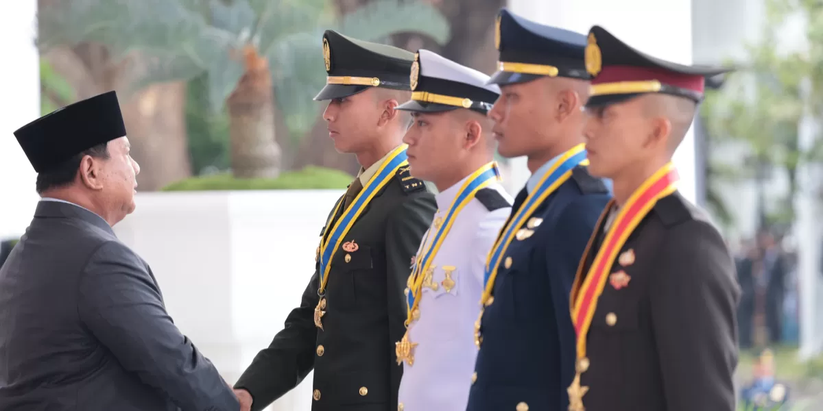 Peraih Adhi Makayasa atau lulusan terbaik Akmil 2026, Calvin Tidar Sakti ungkap pesan Presiden Prabowo Subianto yang paling berkesan. (Bakom RI)
