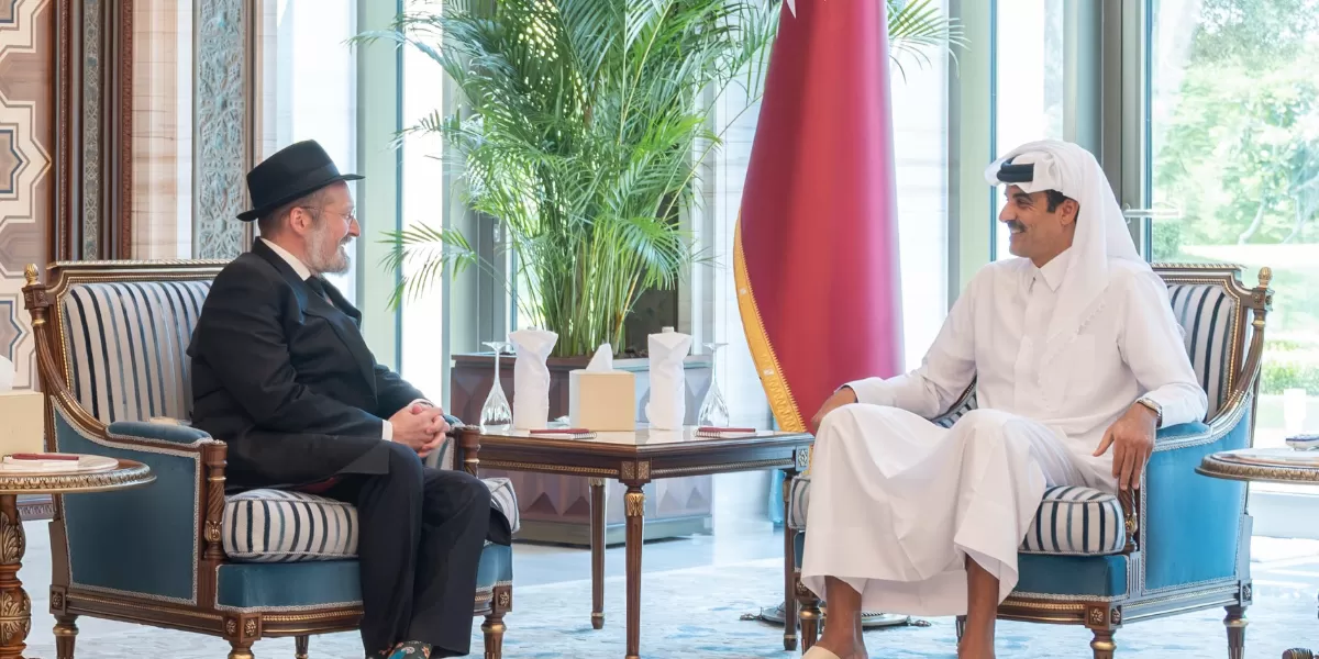 Presiden Aliansi Rabi di Negara-negara Islam, Rabbi Mendy Shetrick sampaikan belasungkawa atas wafatnya Sheikh Hamad bin Khalifa Al Thani. (Instagram.com/@amiridiwan)