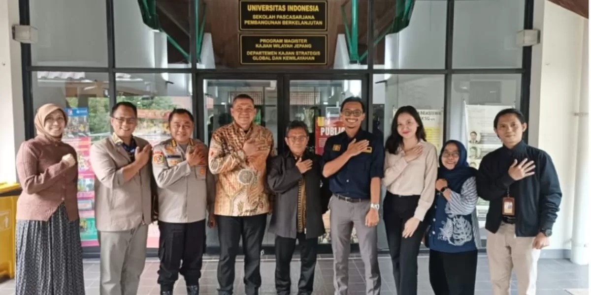 Kunjungan DIKPI ke Universitas Indonesia terkait Asosiasi Perguruan Tinggi Kajian Ilmu Kepolisian Indonesia (APTKI). (Dok. Istimewa)
