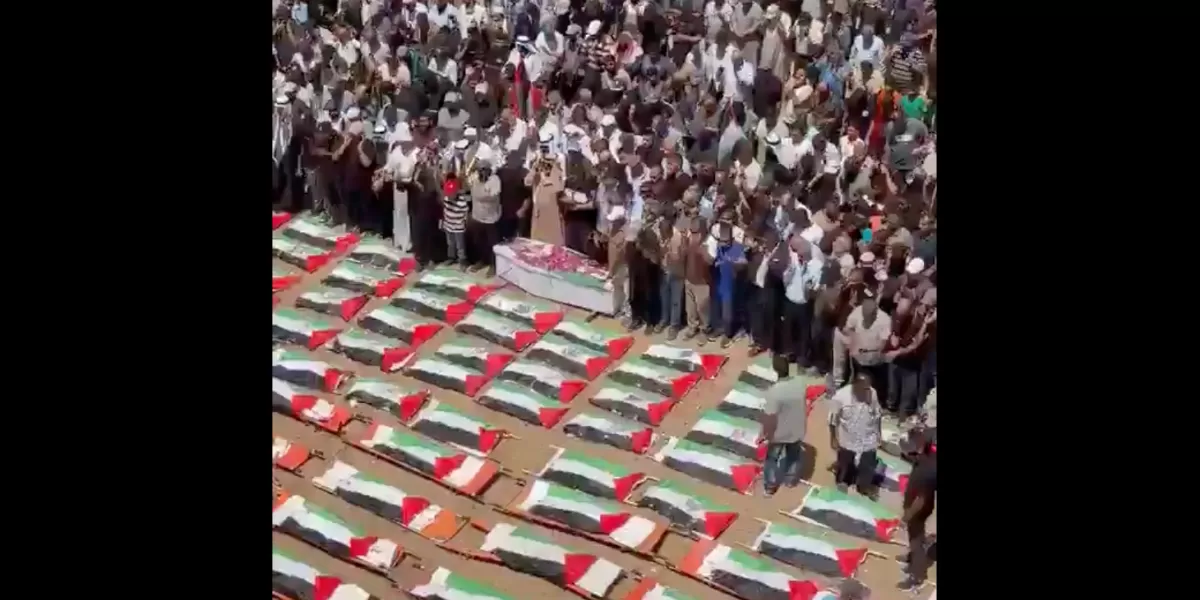 Setidaknya 112 anggota keluarga di Palestina dimakamkan tiga tahun setelah agresi militer Israel di Jalur Gaza. (X.com/@Alhamdhulillaah)