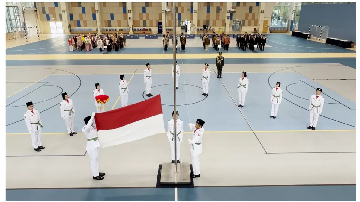 Upacara HUT RI KBRI Doha di UDST Qatar (Mushab Muqoddas)