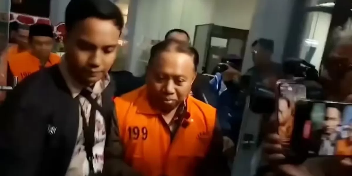 KPK tetapkan enam orang tersangka termasuk Rektor Unsoed yang terseret kasus korupsi penerimaan mahasiswa baru. (Tangkapan layar Youtube Liputan 6)