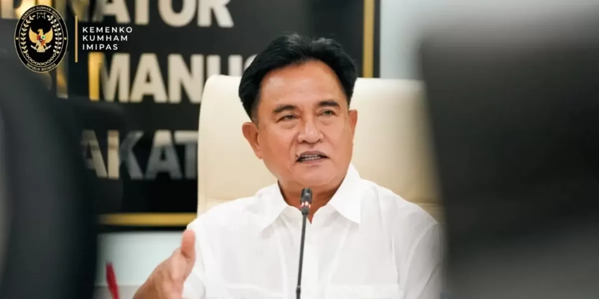 Menko Yusril Ihza Mahendra menjelaskan tak pernah memerintahkan penundaan transaksi rekening koordinator AMPB Supriyanto. (Instagram.com/@yusrilihzamhd)