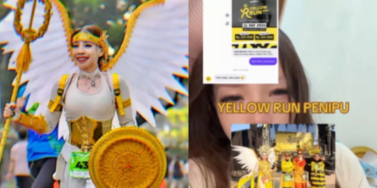 Menyoroti dugaan penipuan dalam kompetisi Yellow Run 2026 di GBK, Jakarta, pada Minggu, 7 Juni 2026. (Instagram.com/@prettykowaas)