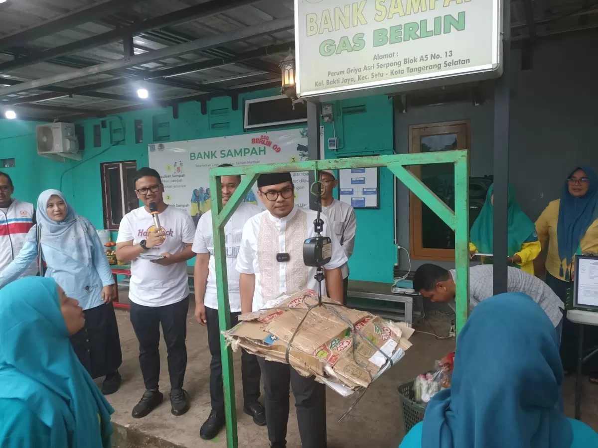 Mengunjungi Bank Sampah Gas Berlin di Perumahan Griya Asri, Kelurahan Bakti Jaya